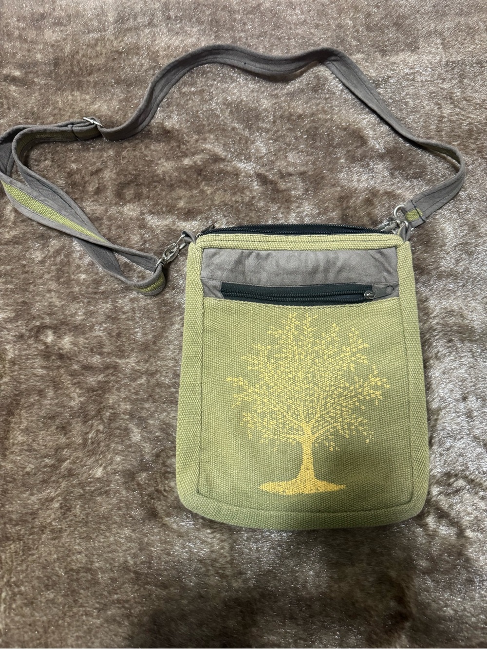 Crossbody Tree of Life Bag – Boho Canvas Purse